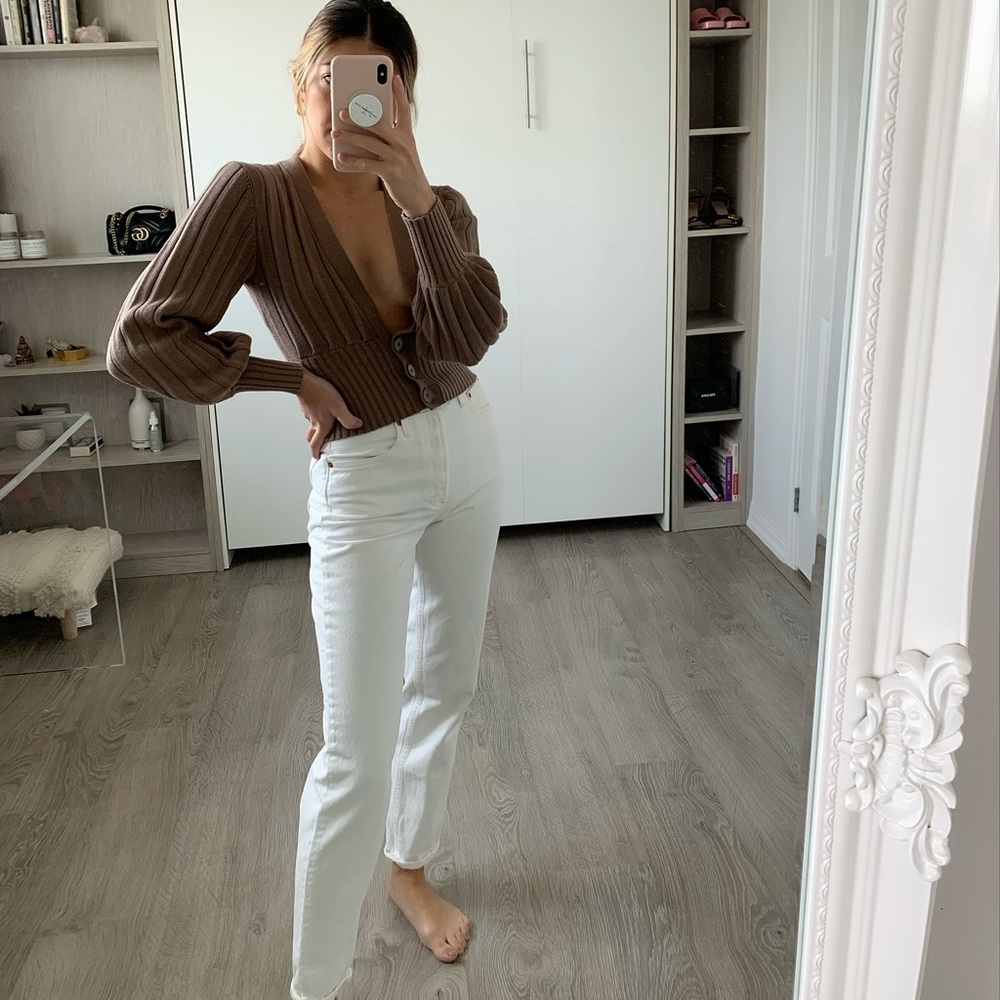 Aritzia Wilfred Plunge Cardigan